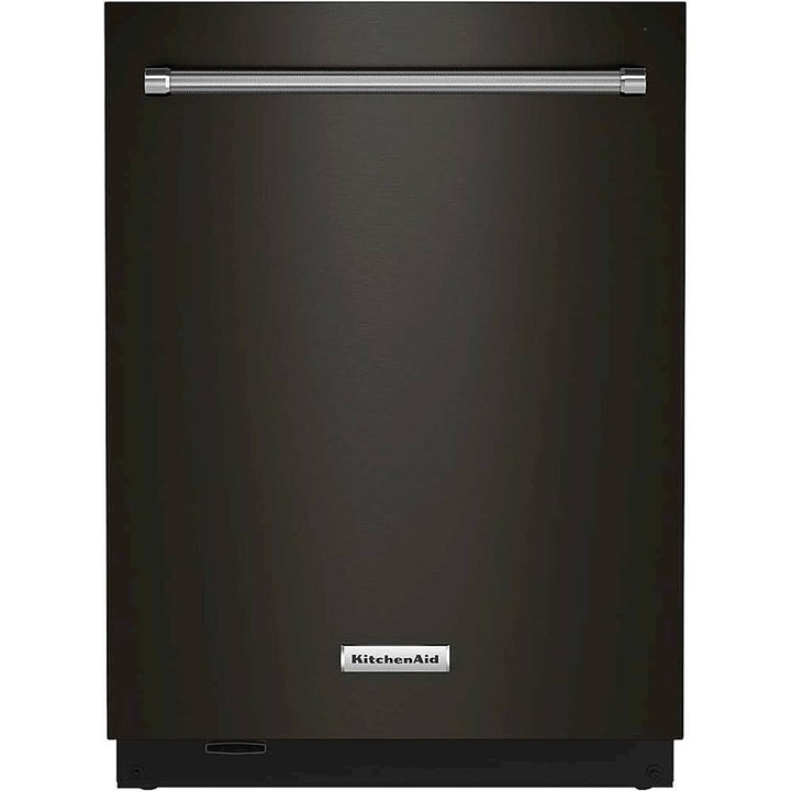 KitchenAid - Top Control Built-In Dishwasher with Stainless Steel Tub, FreeFlex 3rd Rack, 44dBA - Black Stainless Steel_0