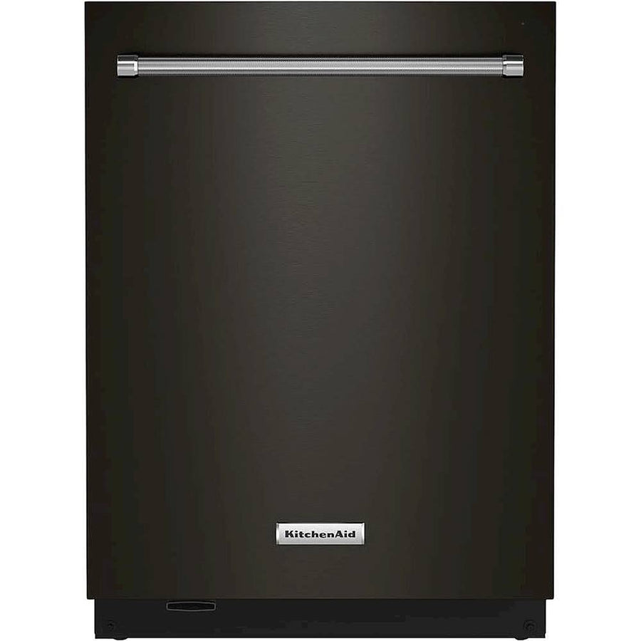 KitchenAid - Top Control Built-In Dishwasher with Stainless Steel Tub, FreeFlex 3rd Rack, 44dBA - Black Stainless Steel_0
