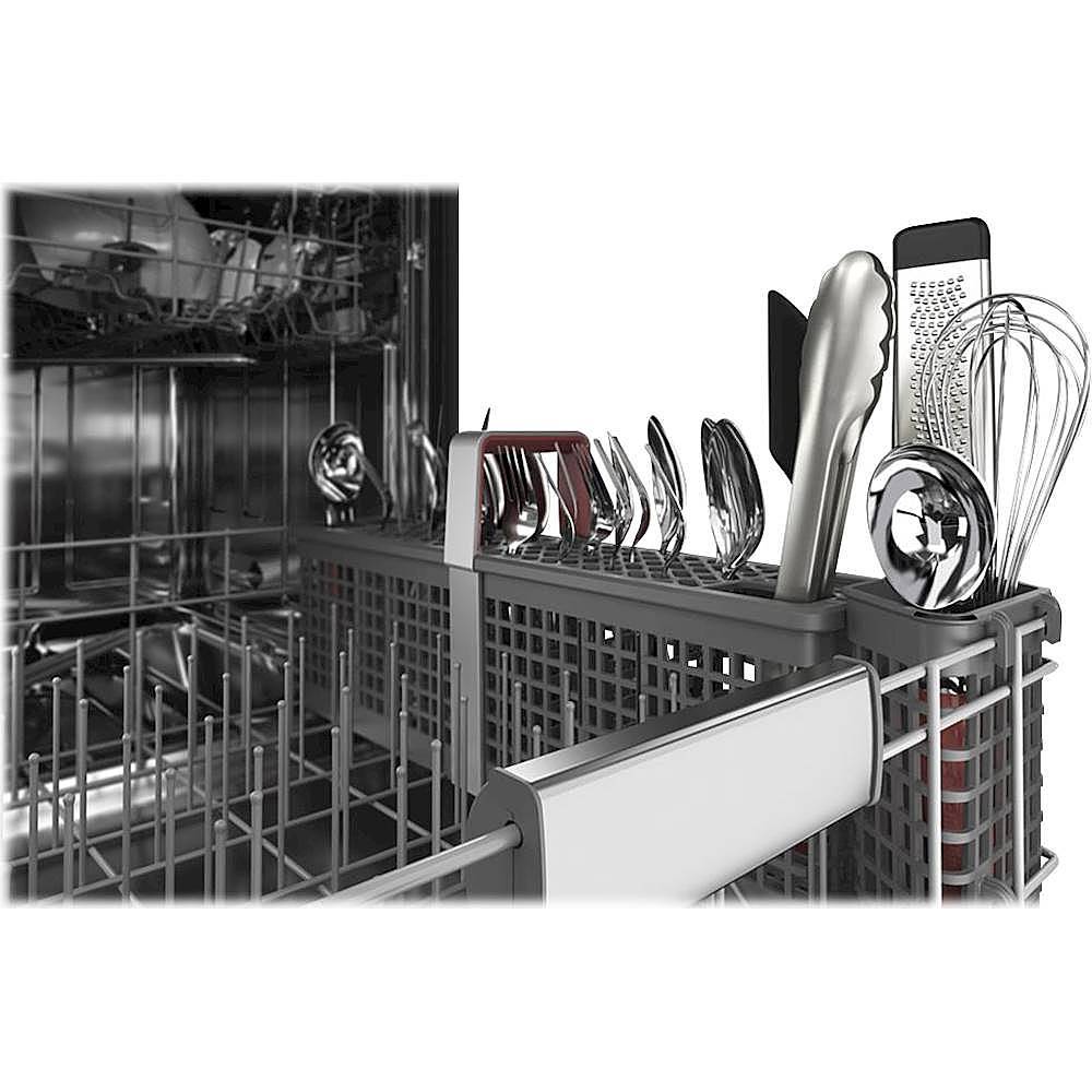 KitchenAid - Top Control Built-In Dishwasher with Stainless Steel Tub, FreeFlex 3rd Rack, 44dBA - Black Stainless Steel_8