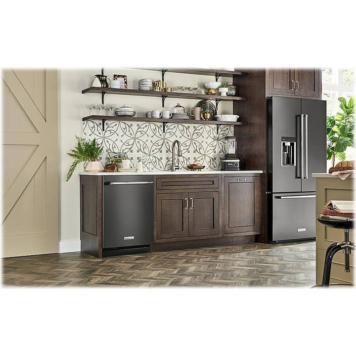 KitchenAid - Top Control Built-In Dishwasher with Stainless Steel Tub, FreeFlex 3rd Rack, 44dBA - Black Stainless Steel_10