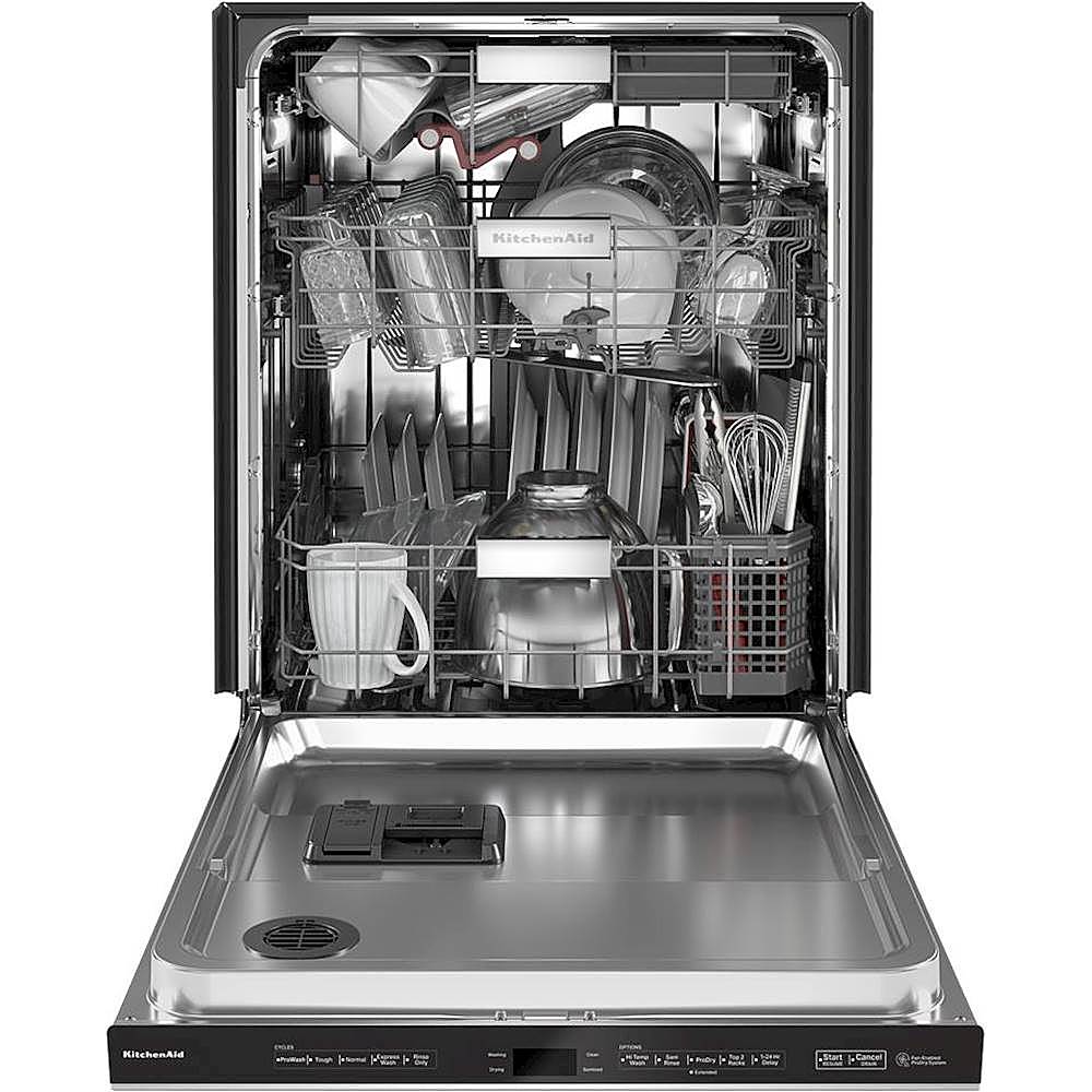 KitchenAid - 24" Top Control Built-in Stainless Steel Tub Dishwasher with FreeFlex Third Rack and 44dBA - Stainless Steel_2