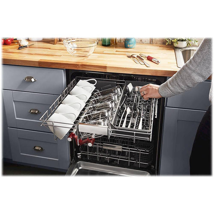 KitchenAid - 24" Top Control Built-in Stainless Steel Tub Dishwasher with FreeFlex Third Rack and 44dBA - Stainless Steel_9