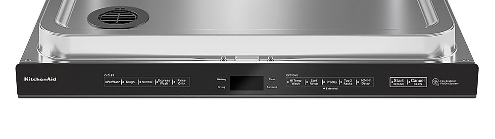KitchenAid - Top Control Built-In Dishwasher with Stainless Steel Tub, FreeFlex Third Rack, LED Interior Lighting, 44dBA - Black Stainless Steel_1