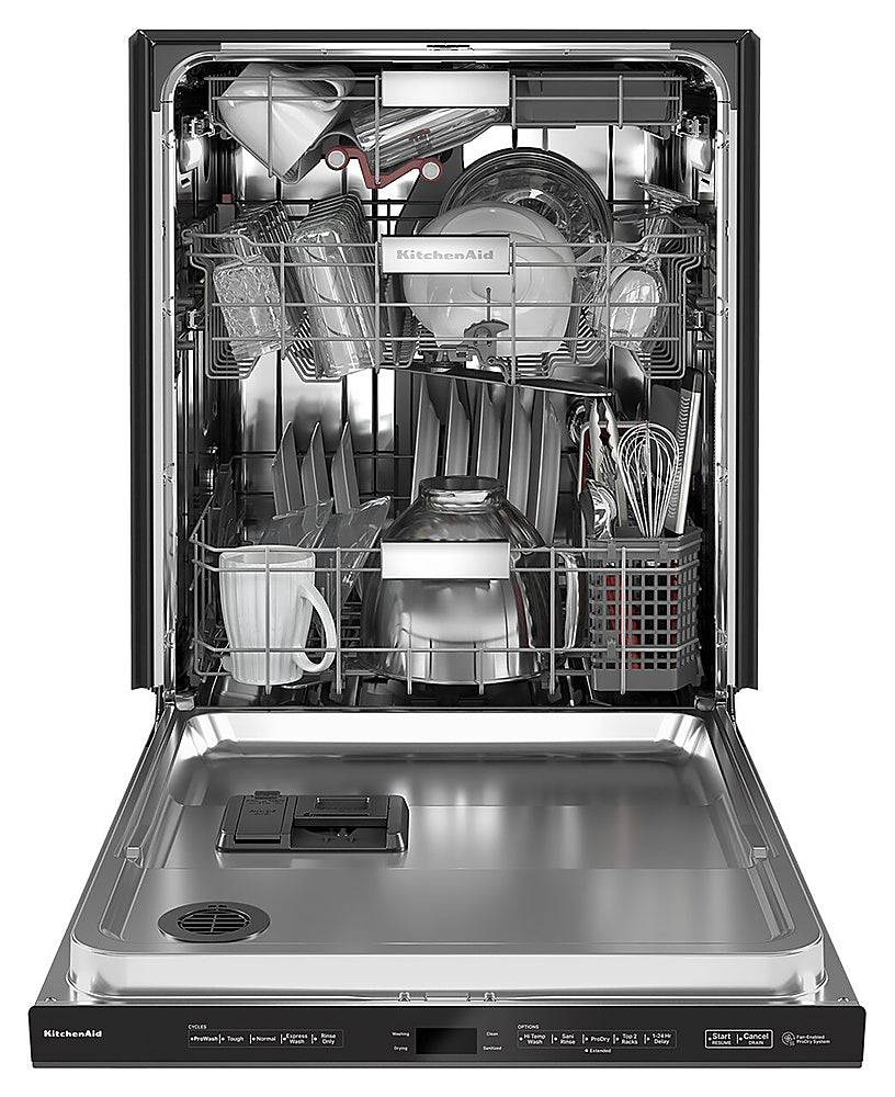 KitchenAid - Top Control Built-In Dishwasher with Stainless Steel Tub, FreeFlex Third Rack, LED Interior Lighting, 44dBA - Black Stainless Steel_13