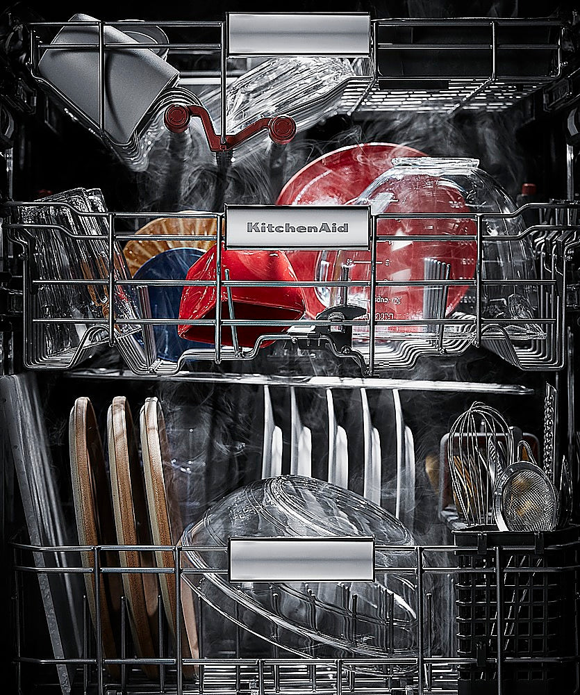 KitchenAid - Top Control Built-In Dishwasher with Stainless Steel Tub, FreeFlex Third Rack, 44dBA - Black Stainless Steel_3