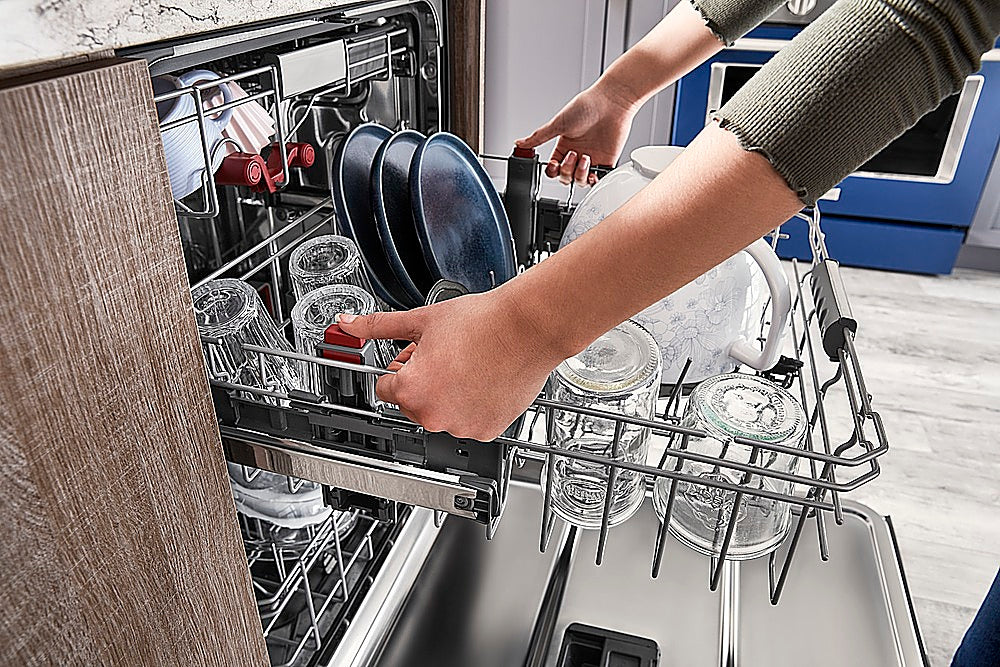 KitchenAid - Top Control Built-In Dishwasher with Stainless Steel Tub, FreeFlex Third Rack, 44dBA - Black Stainless Steel_9