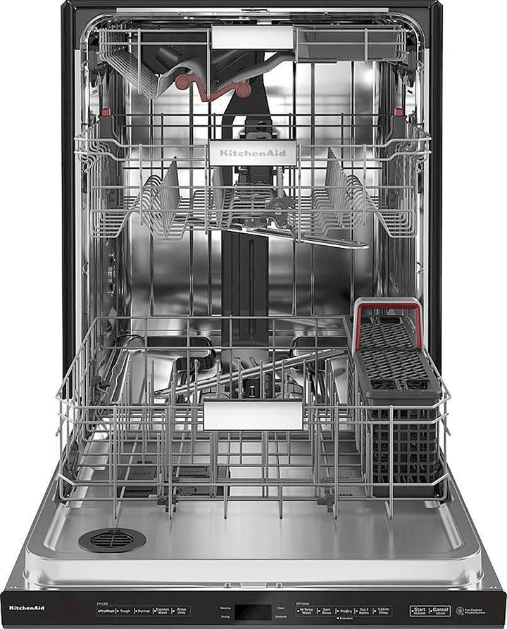 KitchenAid - Top Control Built-In Dishwasher with Stainless Steel Tub, FreeFlex 3rd Rack, 44dBA - Black Stainless Steel_7