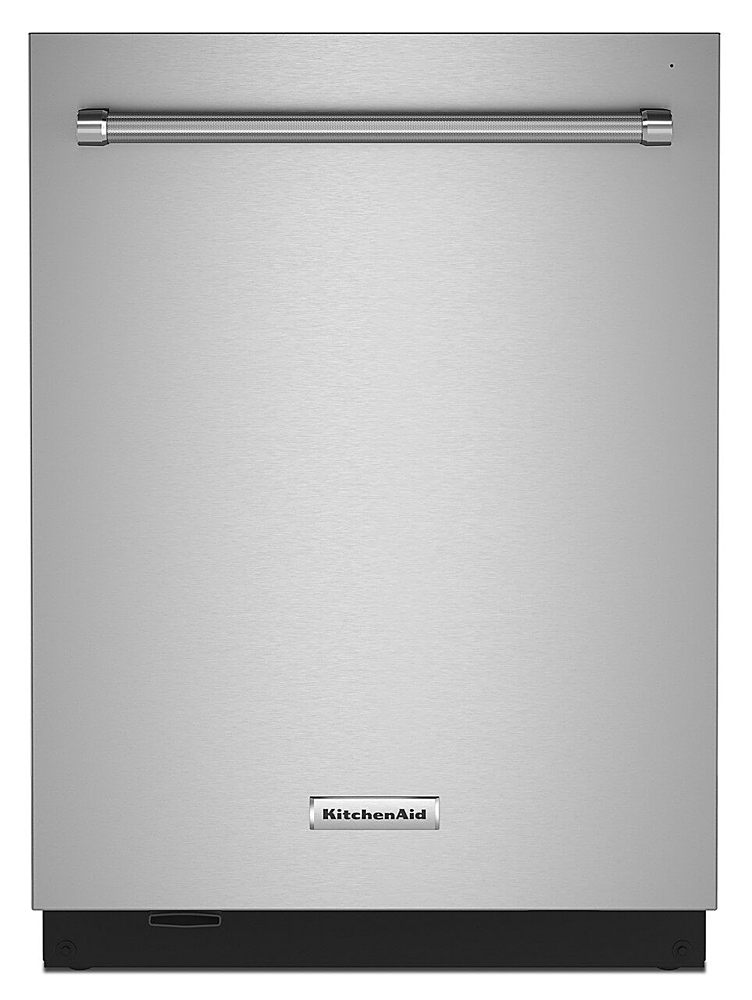 KitchenAid - Top Control Built-In Dishwasher with Stainless Steel Tub, FreeFlex Third Rack, 44dBA - Stainless Steel_0