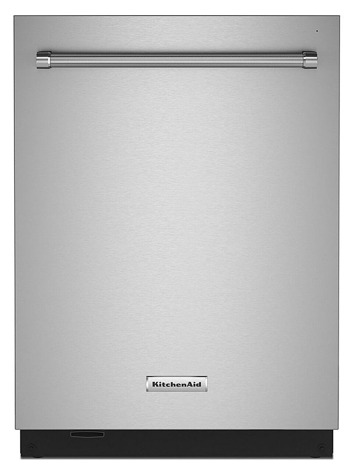 KitchenAid - Top Control Built-In Dishwasher with Stainless Steel Tub, FreeFlex Third Rack, 44dBA - Stainless Steel_0