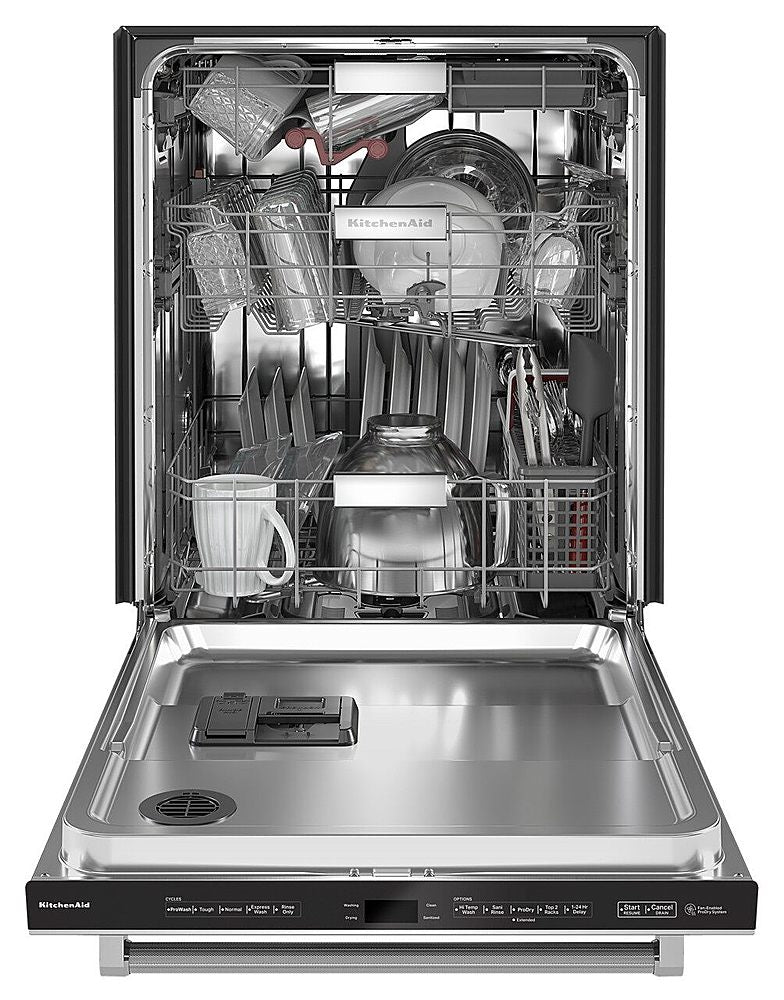 KitchenAid - Top Control Built-In Dishwasher with Stainless Steel Tub, FreeFlex Third Rack, 44dBA - Stainless Steel_17