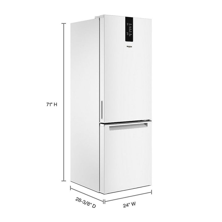 Whirlpool - 12.7 Cu. Ft. Garage Ready Bottom-Freezer Counter-Depth Refrigerator - White_6