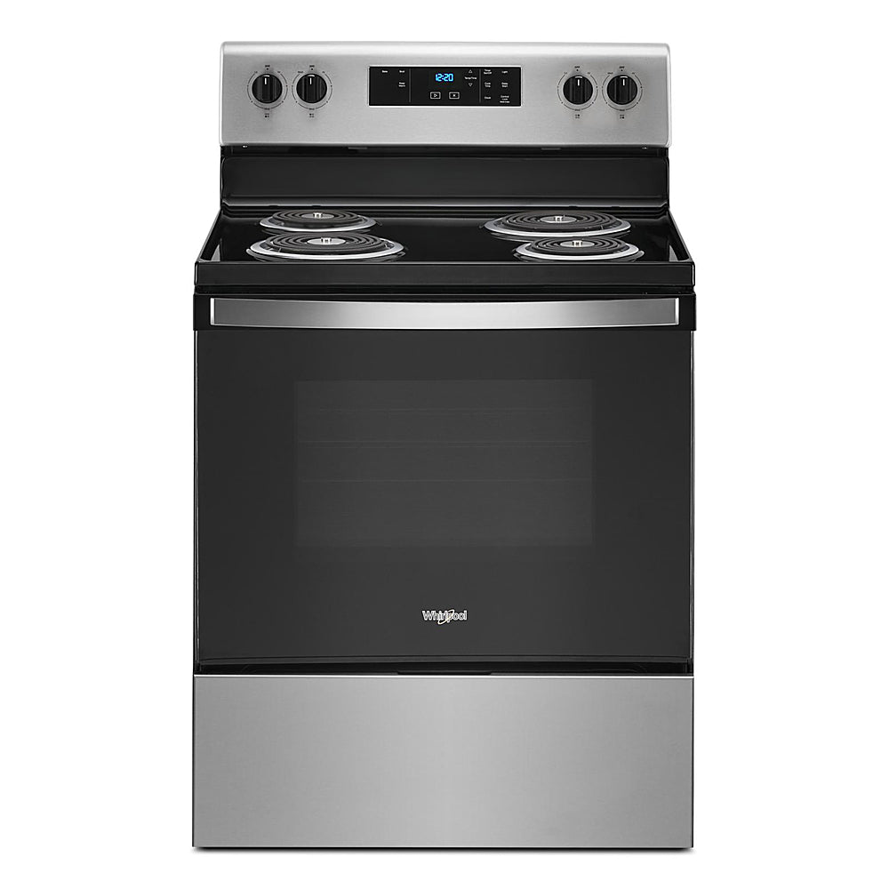 Whirlpool - 4.8 Cu. Ft. Freestanding Electric Range with Keep Warm Setting - Stainless Steel_0