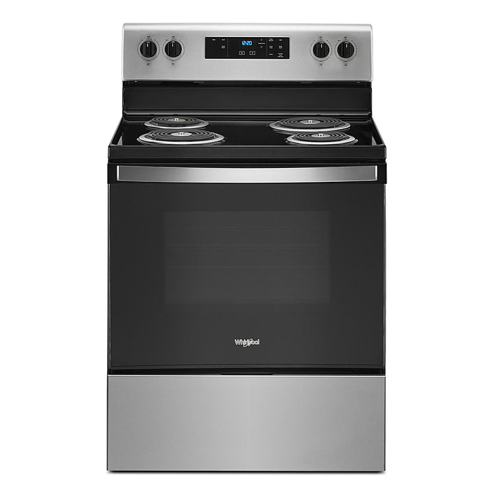 Whirlpool - 4.8 Cu. Ft. Freestanding Electric Range with Keep Warm Setting - Stainless Steel_0