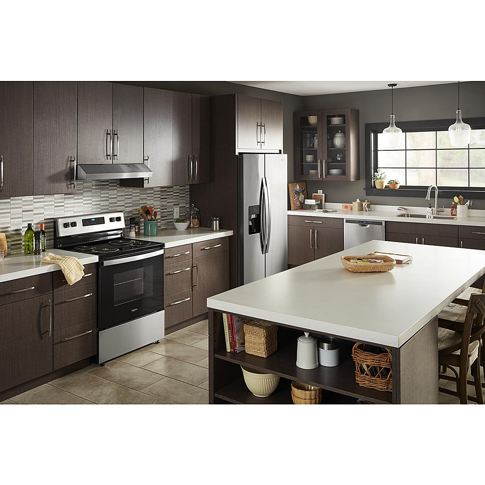 Whirlpool - 4.8 Cu. Ft. Freestanding Electric Range with Keep Warm Setting - Stainless Steel_5