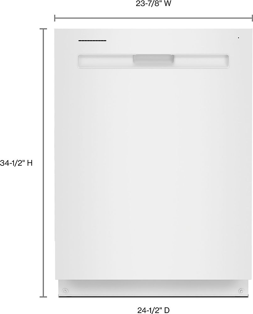 Maytag - Top Control Built-In Dishwasher with Stainless Steel Tub, Dual Power Filtration, 3rd Rack, 47dBA - White_15