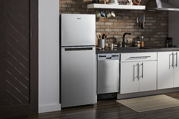 Whirlpool - 11.6 Cu. Ft. Top-Freezer Counter-Depth Refrigerator with Infinity Slide Shelf - Stainless Steel_2