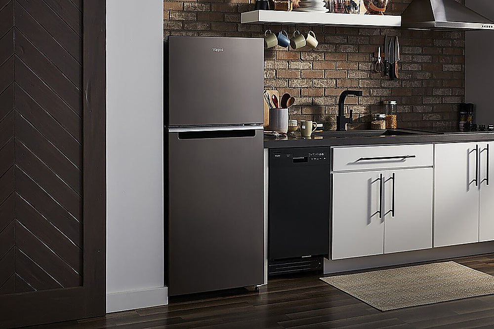 Whirlpool - 11.6 Cu. Ft. Top-Freezer Counter-Depth Refrigerator with Infinity Slide Shelf - Black Stainless Steel_3