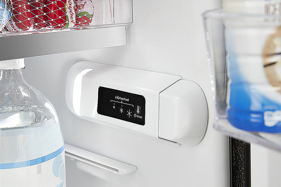 Whirlpool - 11.6 Cu. Ft. Top-Freezer Counter-Depth Refrigerator with Infinity Slide Shelf - Black Stainless Steel_0