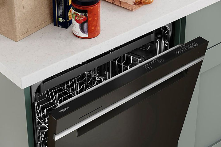 Whirlpool - 24" Top Control Built-In Dishwasher with Stainless Steel Tub, Large Capacity, 3rd Rack, 47 dBA - Black Stainless Steel_10