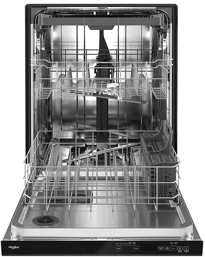 Whirlpool - 24" Top Control Built-In Dishwasher with Stainless Steel Tub, Large Capacity, 3rd Rack, 47 dBA - Black Stainless Steel_11
