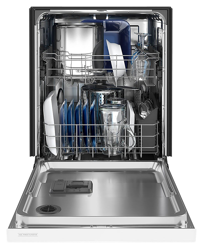 Maytag - 24" Front Control Built-In Dishwasher with Stainless Steel Tub, Dual Power Filtration, 50 dBA - White_14