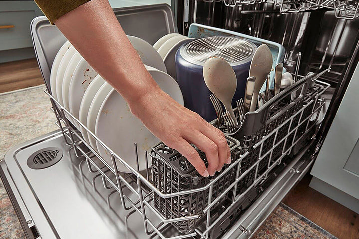 Whirlpool - 24" Top Control Built-In Stainless Steel Tub Dishwasher with 3rd Rack and 47 dBA - Black Stainless Steel_14