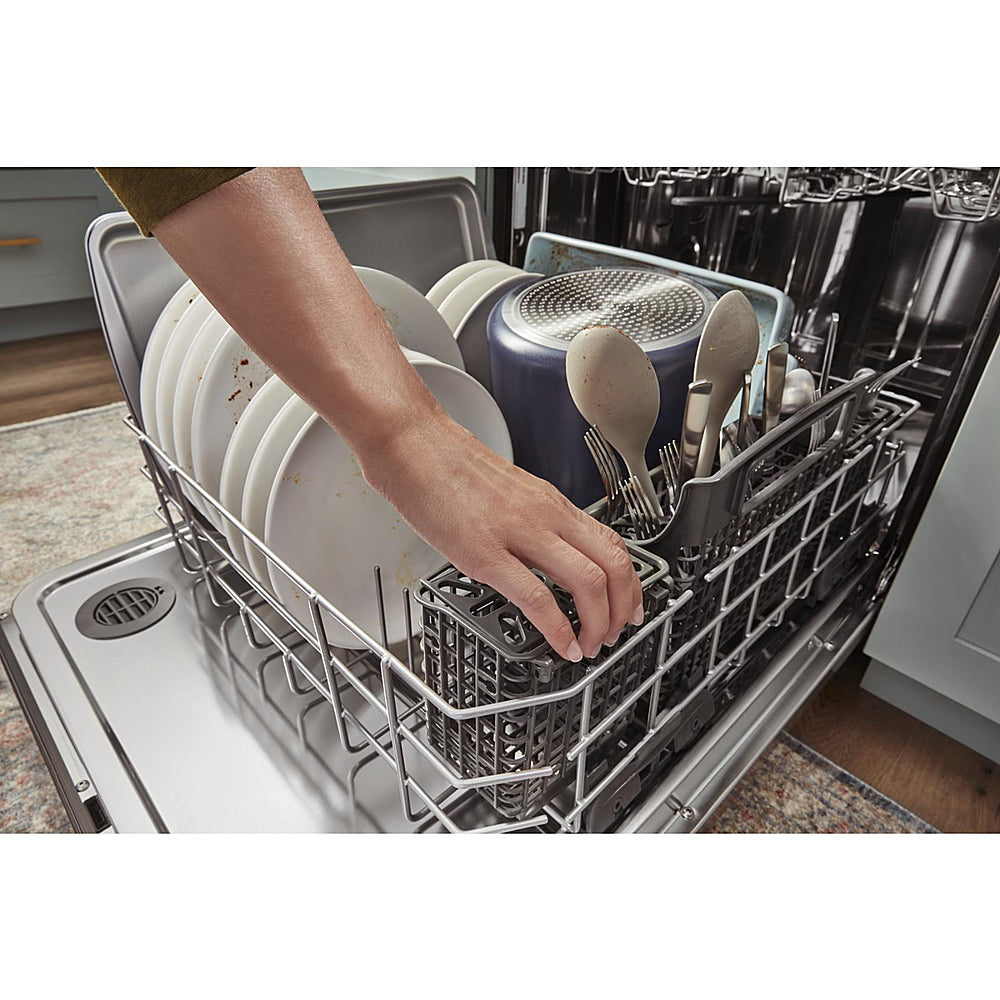 Whirlpool - 24" Top Control Built-In Stainless Steel Tub Dishwasher with 3rd Rack, FingerPrint Resistant, and 47 dBA - Stainless Steel_5