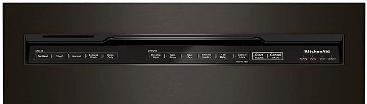 KitchenAid - 24" Front Control Built-In Dishwasher with Stainless Steel Tub, PrintShield Finish, 3rd Rack, 39 dBA - Black Stainless Steel_6