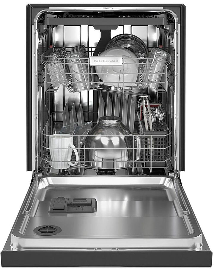 KitchenAid - 24" Front Control Built-In Dishwasher with Stainless Steel Tub, ProWash Cycle, 3rd Rack, 39 dBA - Black_5