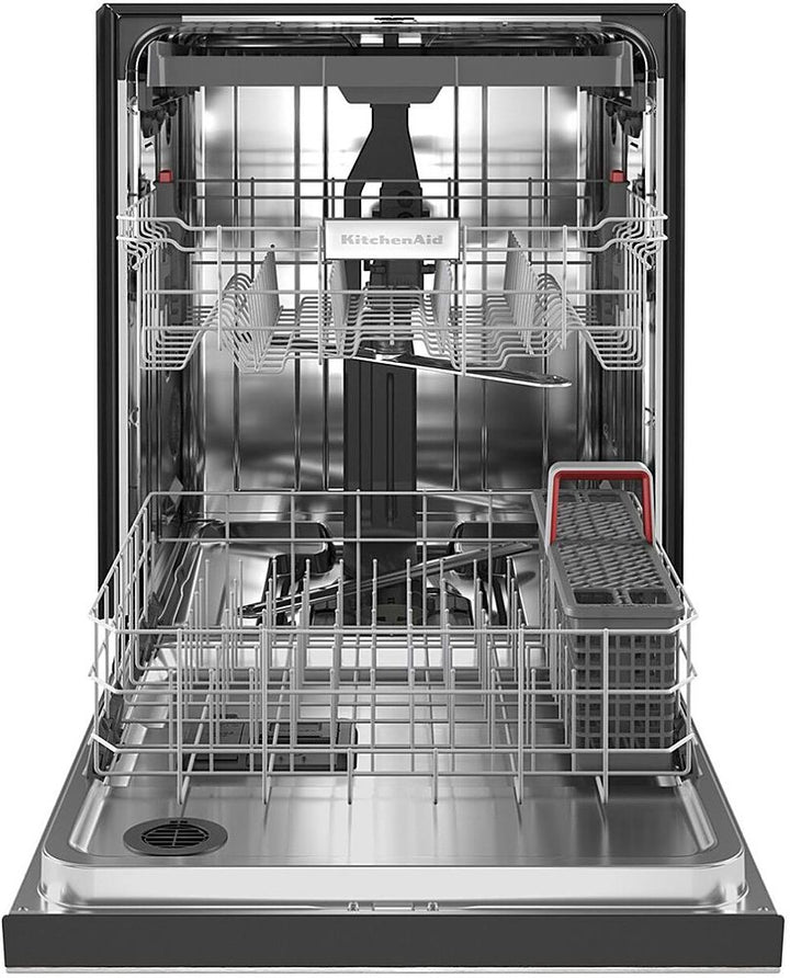 KitchenAid - 24" Front Control Built-In Dishwasher with Stainless Steel Tub, PrintShield Finish, 3rd Rack, 39 dBA - Stainless Steel_11