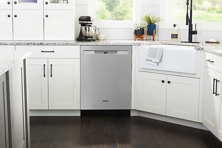 Maytag - 24" Front Control Built-In Dishwasher with Stainless Steel Tub, Dual Power Filtration, 50 dBA - Stainless Steel_11