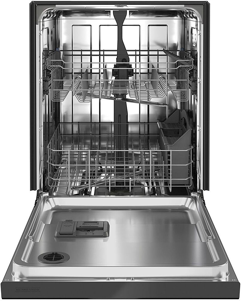 Maytag - 24" Front Control Built-In Dishwasher with Stainless Steel Tub, Dual Power Filtration, 50 dBA - Black_2