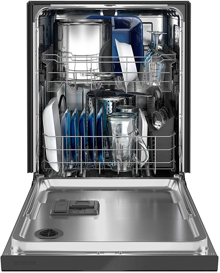 Maytag - 24" Front Control Built-In Dishwasher with Stainless Steel Tub, Dual Power Filtration, 50 dBA - Black_5