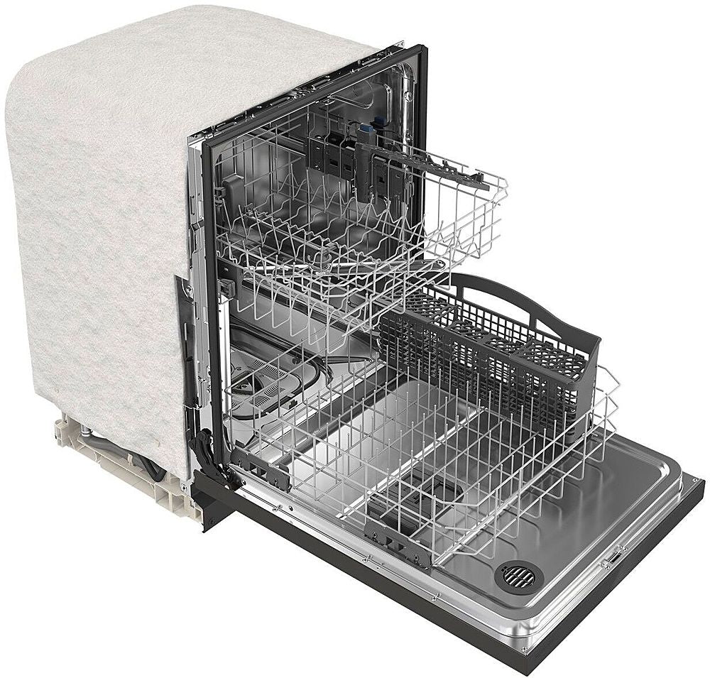 Maytag - 24" Front Control Built-In Dishwasher with Stainless Steel Tub, Dual Power Filtration, 50 dBA - Black_1