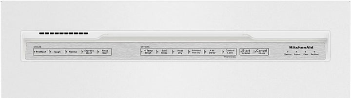 KitchenAid - 24" Front Control Built-In Dishwasher with Stainless Steel Tub, ProWash Cycle, 3rd Rack, 39 dBA - White_3