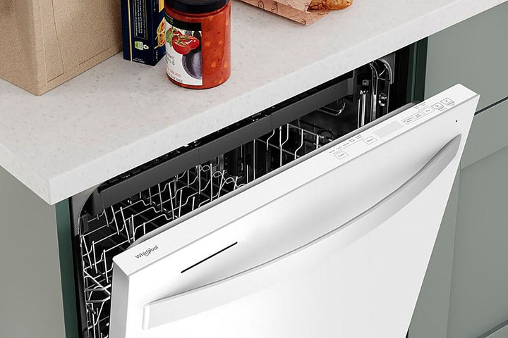 Whirlpool - 24" Top Control Built-In Dishwasher with Stainless Steel Tub, Large Capacity, 3rd Rack, 47 dBA - White_12