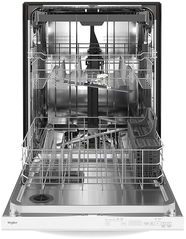 Whirlpool - 24" Top Control Built-In Dishwasher with Stainless Steel Tub, Large Capacity, 3rd Rack, 47 dBA - White_11
