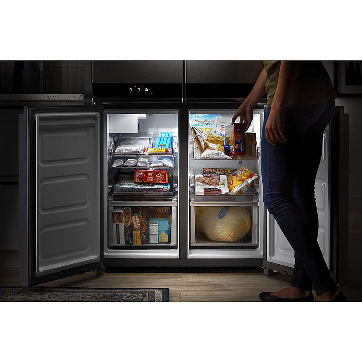 Whirlpool - 19.4 Cu. Ft. 4-Door French Door Counter-Depth Refrigerator with Flexible Organization Spaces - Stainless Steel_2