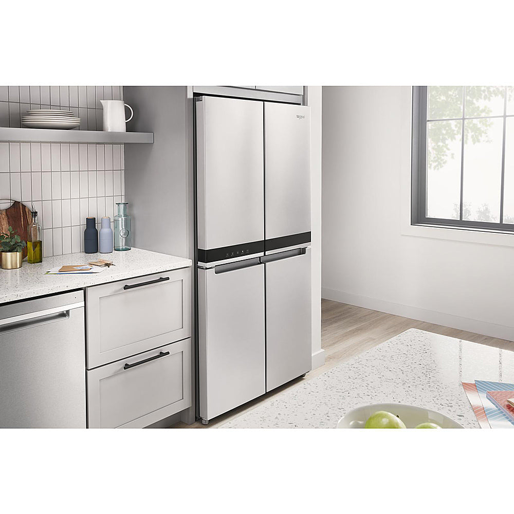 Whirlpool - 19.4 Cu. Ft. 4-Door French Door Counter-Depth Refrigerator with Flexible Organization Spaces - Stainless Steel_5