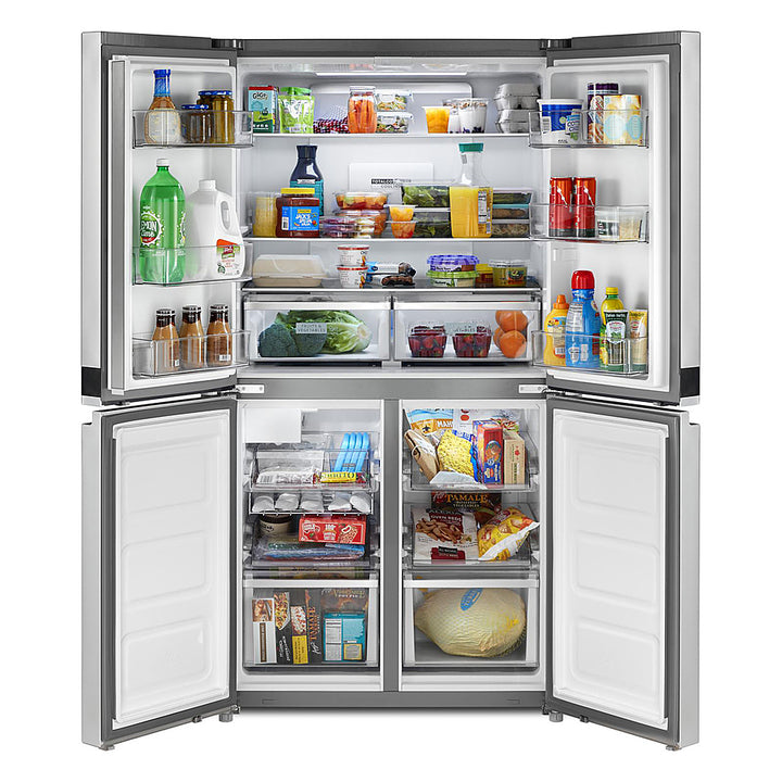 Whirlpool - 19.4 Cu. Ft. 4-Door French Door Counter-Depth Refrigerator with Flexible Organization Spaces - Stainless Steel_11