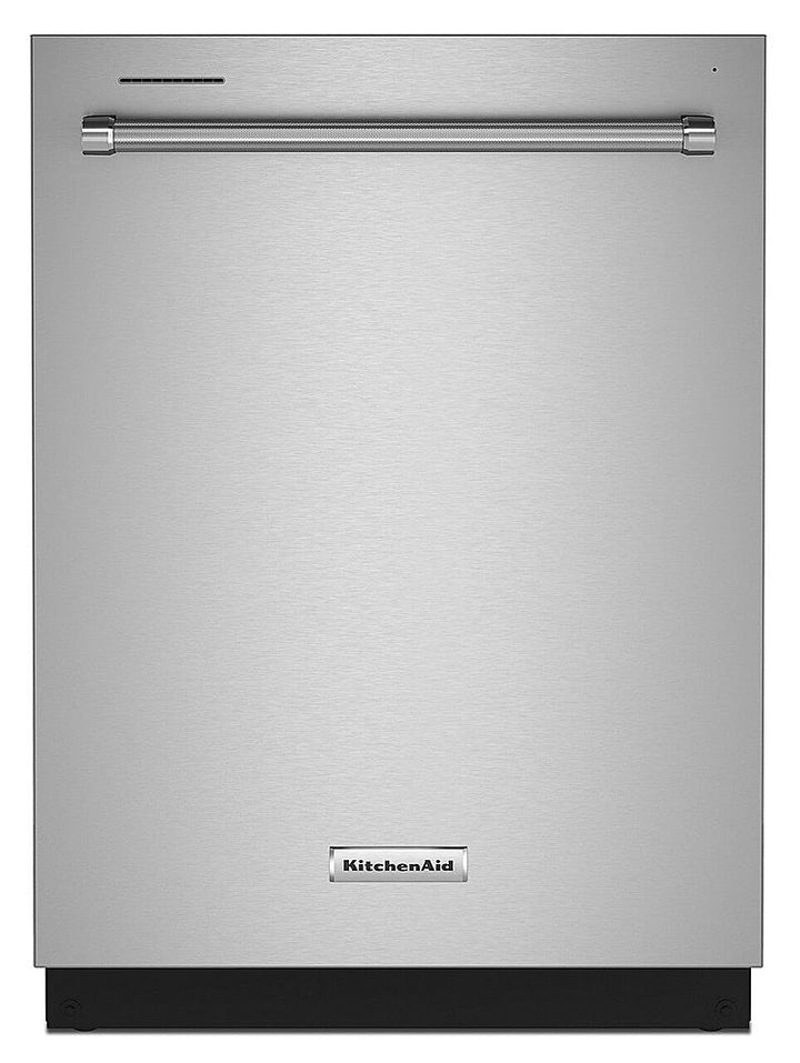 KitchenAid - 24" Top Control Built-In Dishwasher with Stainless Steel Tub, PrintShield Finish, 3rd Rack, 39 dBA - Stainless Steel_0