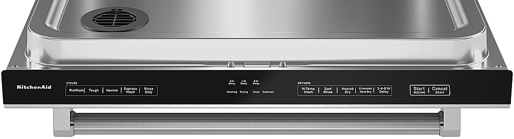 KitchenAid - 24" Top Control Built-In Dishwasher with Stainless Steel Tub, PrintShield Finish, 3rd Rack, 39 dBA - Stainless Steel_5