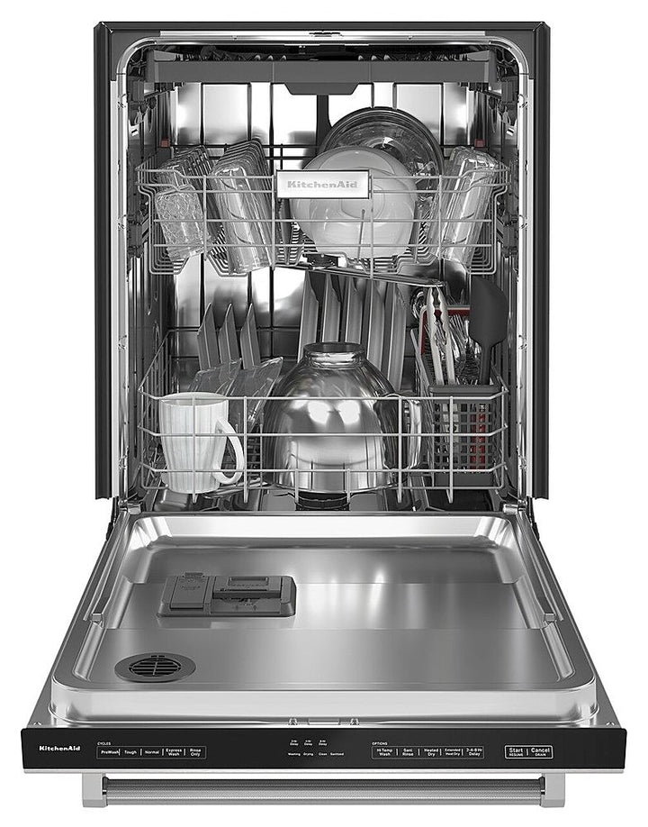 KitchenAid - 24" Top Control Built-In Dishwasher with Stainless Steel Tub, PrintShield Finish, 3rd Rack, 39 dBA - Stainless Steel_10