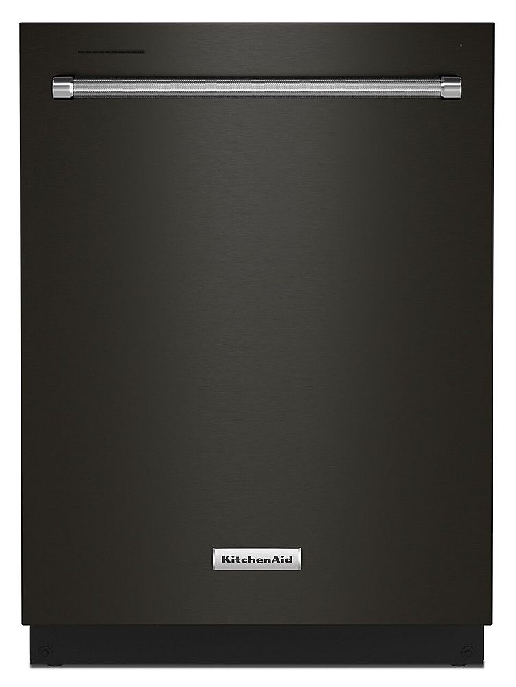 KitchenAid - 24" Top Control Built-In Dishwasher with Stainless Steel Tub, PrintShield Finish, 3rd Rack, 39 dBA - Black Stainless Steel_0