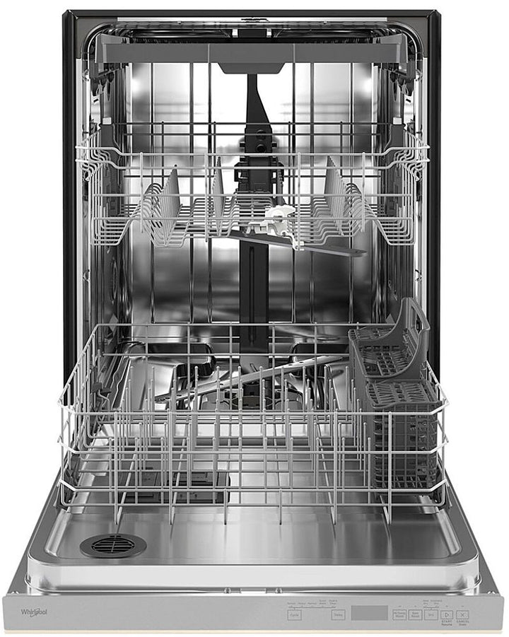 Whirlpool - 24" Top Control Built-In Dishwasher with Stainless Steel Tub, Large Capacity, 3rd Rack, 47 dBA - Biscuit_11