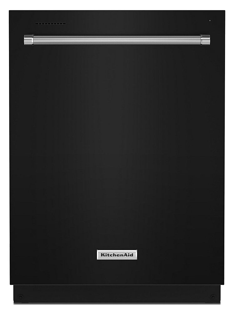 KitchenAid - 24" Top Control Built-In Dishwasher with Stainless Steel Tub, ProWash Cycle, 3rd Rack, 39 dBA - Black_0