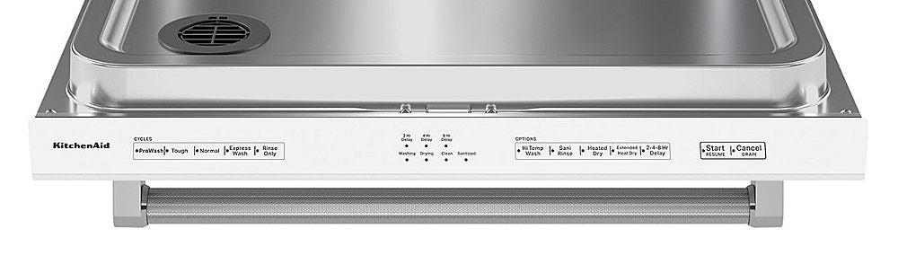 KitchenAid - 24" Top Control Built-In Dishwasher with Stainless Steel Tub, ProWash Cycle, 3rd Rack, 39 dBA - White_3