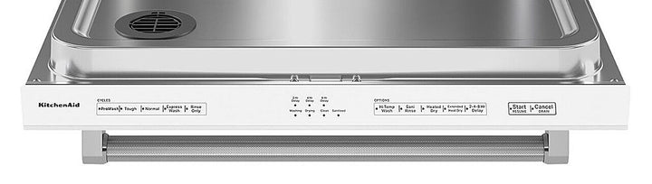 KitchenAid - 24" Top Control Built-In Dishwasher with Stainless Steel Tub, ProWash Cycle, 3rd Rack, 39 dBA - White_3