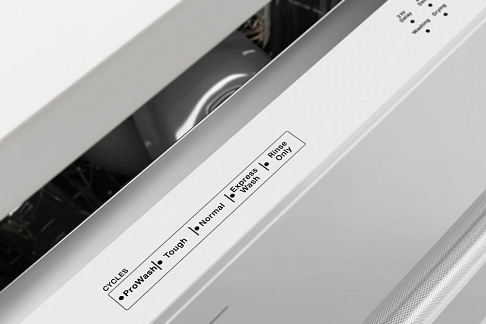 KitchenAid - 24" Top Control Built-In Dishwasher with Stainless Steel Tub, ProWash Cycle, 3rd Rack, 39 dBA - White_8