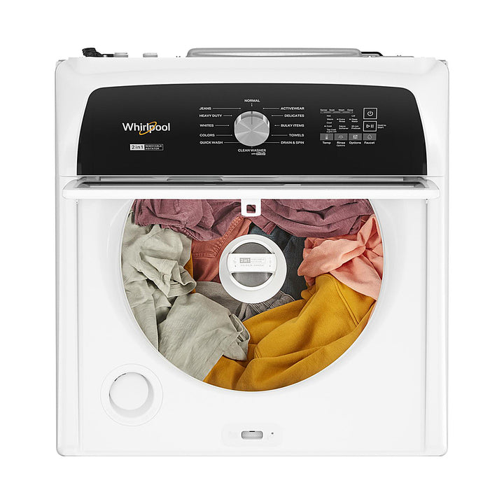 Whirlpool - 4.7-4.8 Cu. Ft. Top Load Washer with 2 in 1 Removable Agitator - White_11